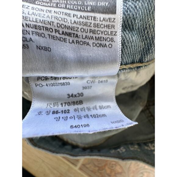 Signature by Levi Strauss & Co S37 /SLIM Jeans Men size 34X 30 (28" inseam) - Picture 8 of 12